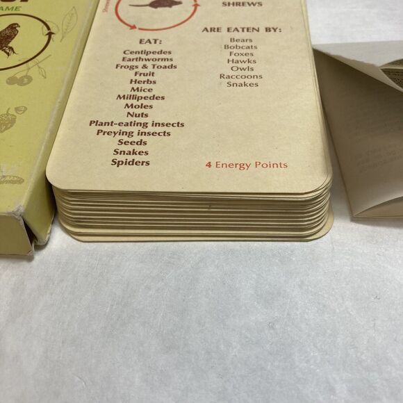 1973 Predator The Food Chain Game Ampersand Press Vintage 70s Science Card Game - Picture 3 of 5